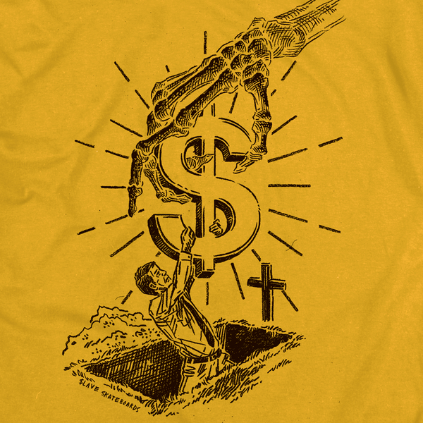 GRAVE SIGN TSHIRT - SOLID GOLD