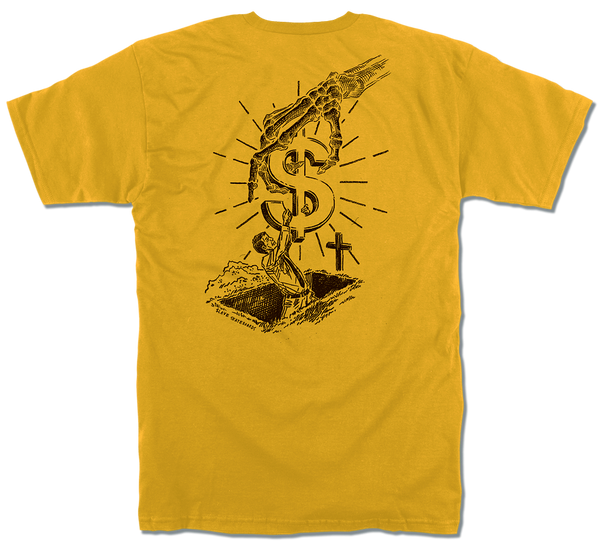 GRAVE SIGN TSHIRT - SOLID GOLD